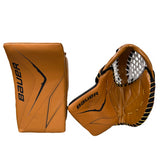 BAUER FLYLITE JH PRO CUSTOM SPEC SENIOR  V90 CATCHER W/ FLYLITE 2 PIECE BLOCKER SET