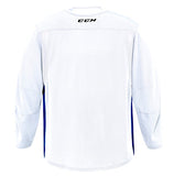 MAILLOT D'ENTRAÎNEMENT JUNIOR CCM 6000 BLANC/MARINE