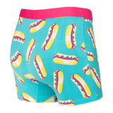 SAXX DAYTRIPPER BLUE POP DOG BOXER BRIEF FLY