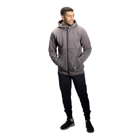 BAUER FLC 3D FULL ZIP HOODIE - GREY