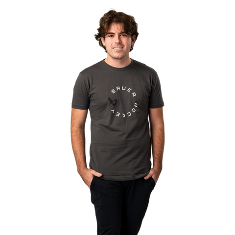 BAUER S24 GRAPHIC T-SHIRT - DARKG REY