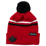 BAUER X HOCKEY CANADA OLYMPIC STRIPED POM - RED