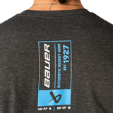 BAUER S26 CHARCOAL GRAPHIC TEE - SENIOR