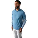BAUER S26 GOLF LIGHTWEIGHT KNIT QUARTER ZIP - BLUE