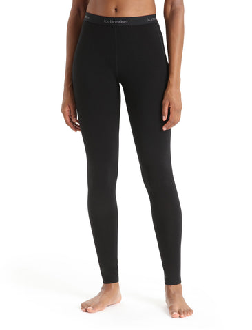 ICEBREAKER WOMEN 150 ZONE LEGGING - BLACK