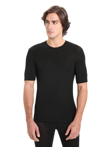 ICEBREAKER MENS 175 EVERYDAY SS CREW - BLACK