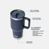 YETI 30OZ RAMBLER TRAVEL STRAW MUG