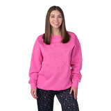 BARBIE X CCM PINK EMBOSSED ADULT CREW NECK