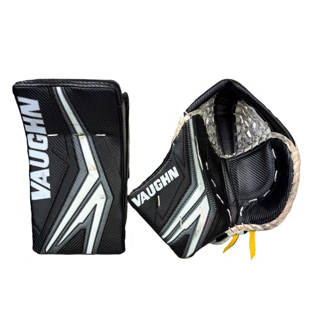 VAUGHN SLR4 PRO CARBON DEMO GOALIE CATCHER BLOCKER SET Just Hockey vaughn-slr4-pro-carbon-demo-goalie-catcher-blocker-set-just-hockey