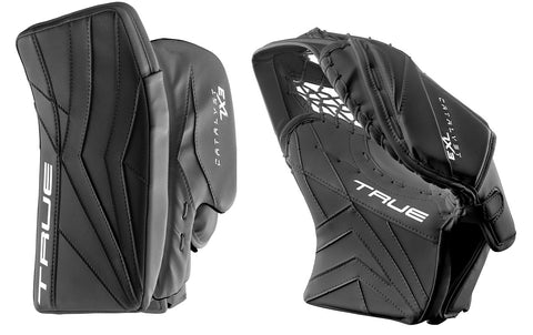 TRUE CATALYST 7X3 SENIOR GOALIE CATCHER & BLOCKER SET *FINAL SALE*