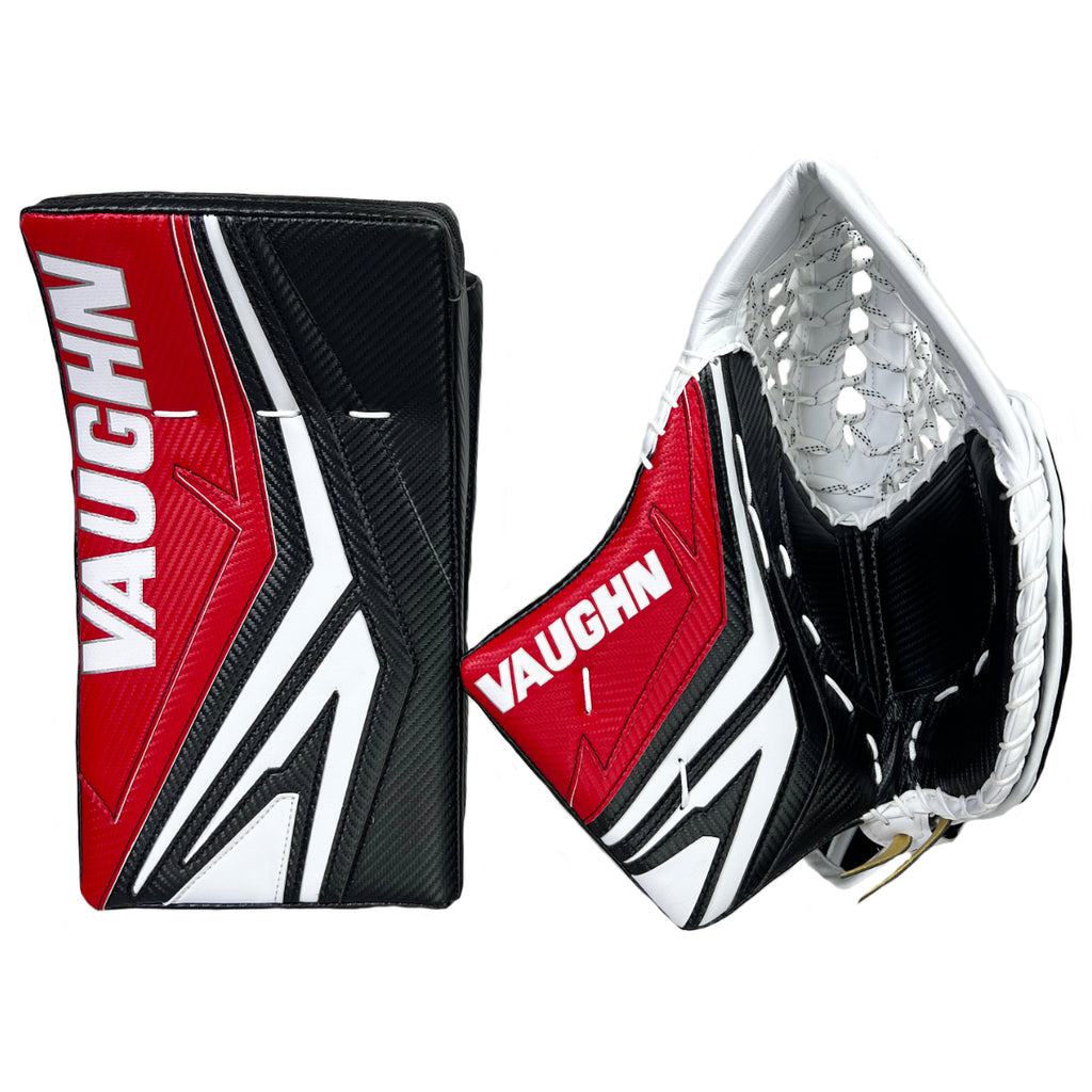 VAUGHN SLR4 PRO CARBON JH SPEC SENIOR GOALIE CATCHER BLOCKER SET 6 vaughn-slr4-pro-carbon-jh-spec-senior-goalie-catcher-blocker-set-6