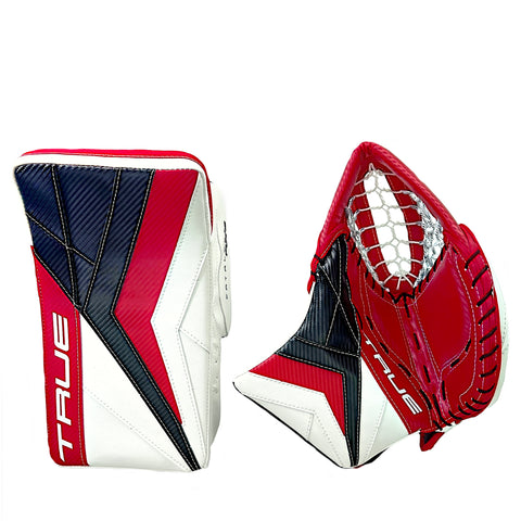 TRUE CATALYST PX3 JH SPEC SENIOR GOALIE CATCHER & BLOCKER SET