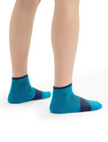 ICEBREAKER MENS MULTISPORT LIGHT SOCK - GEO BLUE