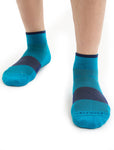 ICEBREAKER MENS MULTISPORT LIGHT SOCK - GEO BLUE