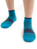 ICEBREAKER MENS MULTISPORT LIGHT SOCK - GEO BLUE