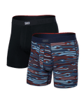 SAXX VIBE XTRA BOXER BRIEF FLY 2PK - ROUGH TERRAIN/BLACK