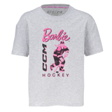 CCM X BARBIE YOUTH LIGHT GREY T-SHIRT