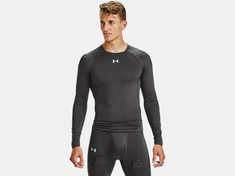 UNDER ARMOUR MEN'S FITTED LONG SLEEVE GRIPPY SHIRT