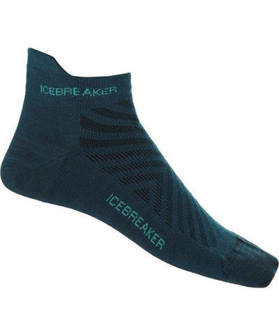 ICEBREAKER WOMEN RUN+ MICRO SOCK - GREEN GLORY/FRESH