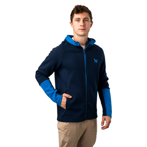 BAUER FLC COLOURBLOCK FULL ZIP  - NAVY