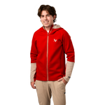 BAUER FLC COLOURBLOCK FULL ZIP - RED