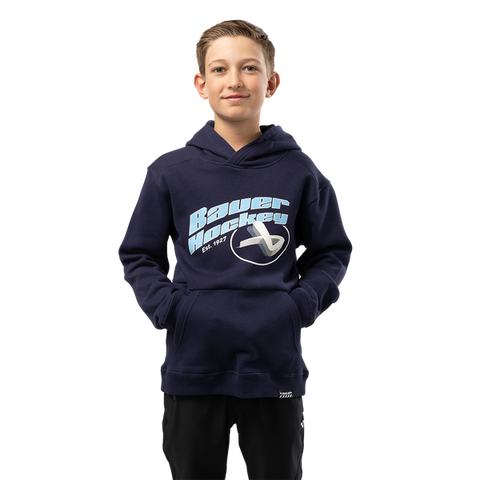 BAUER ECLIPSE HOODY YOUTH - BLUE