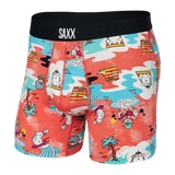 SAXX ULTRA BOXER BRIEF - SNOWY DAYS - HOT CORAL