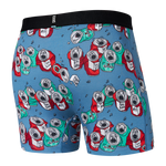 SAXX DROP TEMP BOXER BRIEF FLY - BEER CAN CHOIR - SLATE