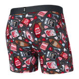 SAXX DROP TEMP BOXER BRIEF FLY - NO TELL MOTEL-GRAPHITE