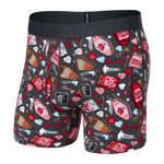 SAXX DROP TEMP BOXER BRIEF FLY - NO TELL MOTEL-GRAPHITE