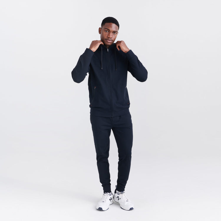 SAXX TRAILZER FULL ZIP HOODIE - BLACK