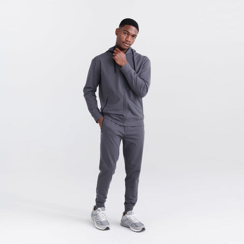 SAXX TRAILZER FULL ZIP HOODIE - GRAPHITE