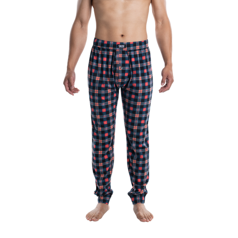 SAXX DROPTEMP COOL SLEEP PANT - CATNAP PLAID