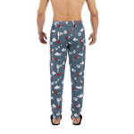 SAXX DROPTEMP COOL SLEEP PANT - SMOKIN 'IN BED-STONE BLUE