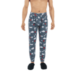 SAXX DROPTEMP COOL SLEEP PANT - SMOKIN 'IN BED-STONE BLUE