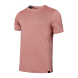 SAXX ALL DAY AERATOR SHORT SLEEVE BURNT CORAL HEATHER TEE