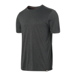 SAXX ALL DAY AERATOR SHORT SLEEVE FADED BLACK HEATHER TEE