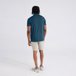 SAXX DROPTEMP ALL DAY COOLING POLO - STORM HEATHER