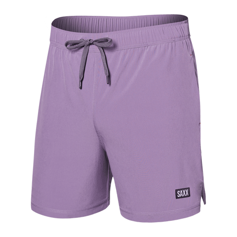 SAXX OH BUOY 2N1 VOLLEY 5" SWIM SHORTS - PURPLE HAZE