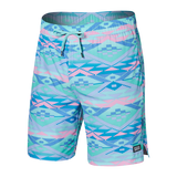 SAXX OH BUOY 2N1 VOLLEY 7" SWIM SHORT - GEO GRADIANT