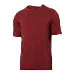 SAXX DROPTEMP COOLING COTTON T-SHIRT - RED CLAY