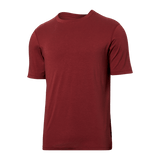 SAXX DROPTEMP COOLING COTTON T-SHIRT - RED CLAY