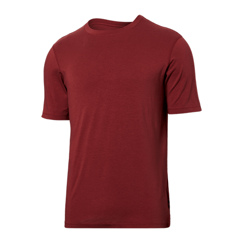 SAXX DROPTEMP COOLING COTTON T-SHIRT - RED CLAY