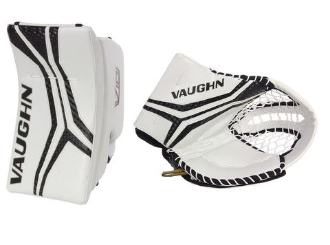 VAUGHN VELOCITY V10 INTERMEDIATE GOALIE CATCHER & BLOCKER SET