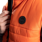 BAUER FLEECE HOODED PUFFER VEST - CAYENNE