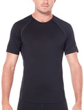 ICEBREAKER MEN 150 ZONE SS CREW -BLACK