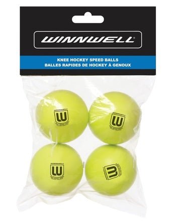 WINNWELL MINI KNEE HOCKEY BALL 4-PACK