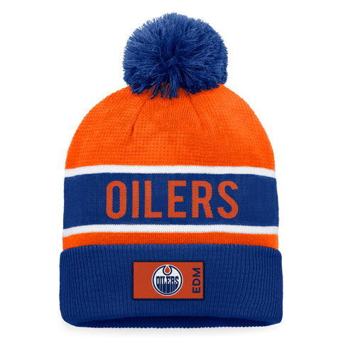 FANATICS PRO RINK CUFFED POM KNIT TOQUE - EDMONTON