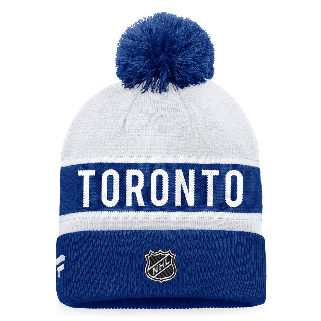 Toronto Toque Color FANATICS PRO RINK CUFFED POM KNIT TOQUE - TORONTO – Just Hockey Toronto
