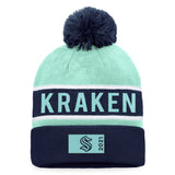 FANATICS PRO RINK CUFFED POM KNIT TOQUE - SEATTLE